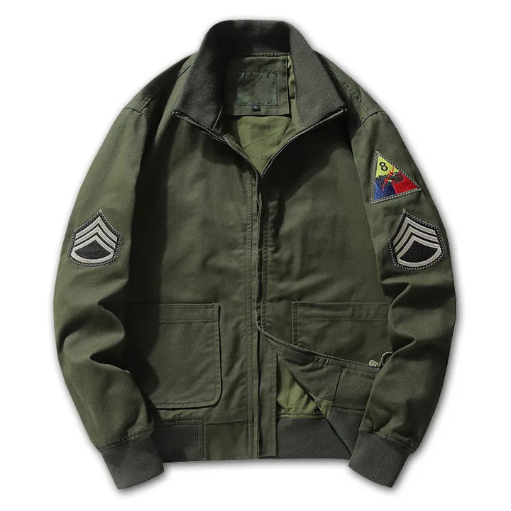 Finn Giacca Bomber in Cotone Stealth