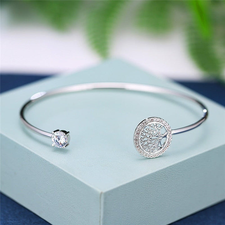 Bracciale regolabile elegante con motivo albero della vita per un look eccezionale