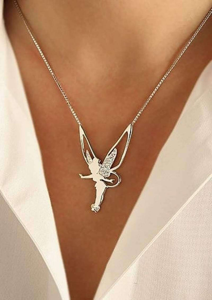 Collana Esclusiva Fata Felice in Argento e Oro – Eleganza e Magia Quotidiana