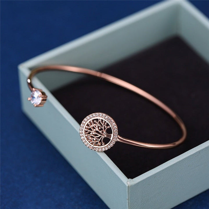 Bracciale regolabile elegante con motivo albero della vita per un look eccezionale