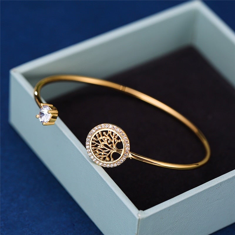 Bracciale regolabile elegante con motivo albero della vita per un look eccezionale
