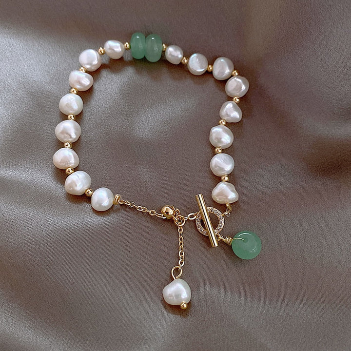 Bracciale d'avventura di lusso con perle naturali di mare