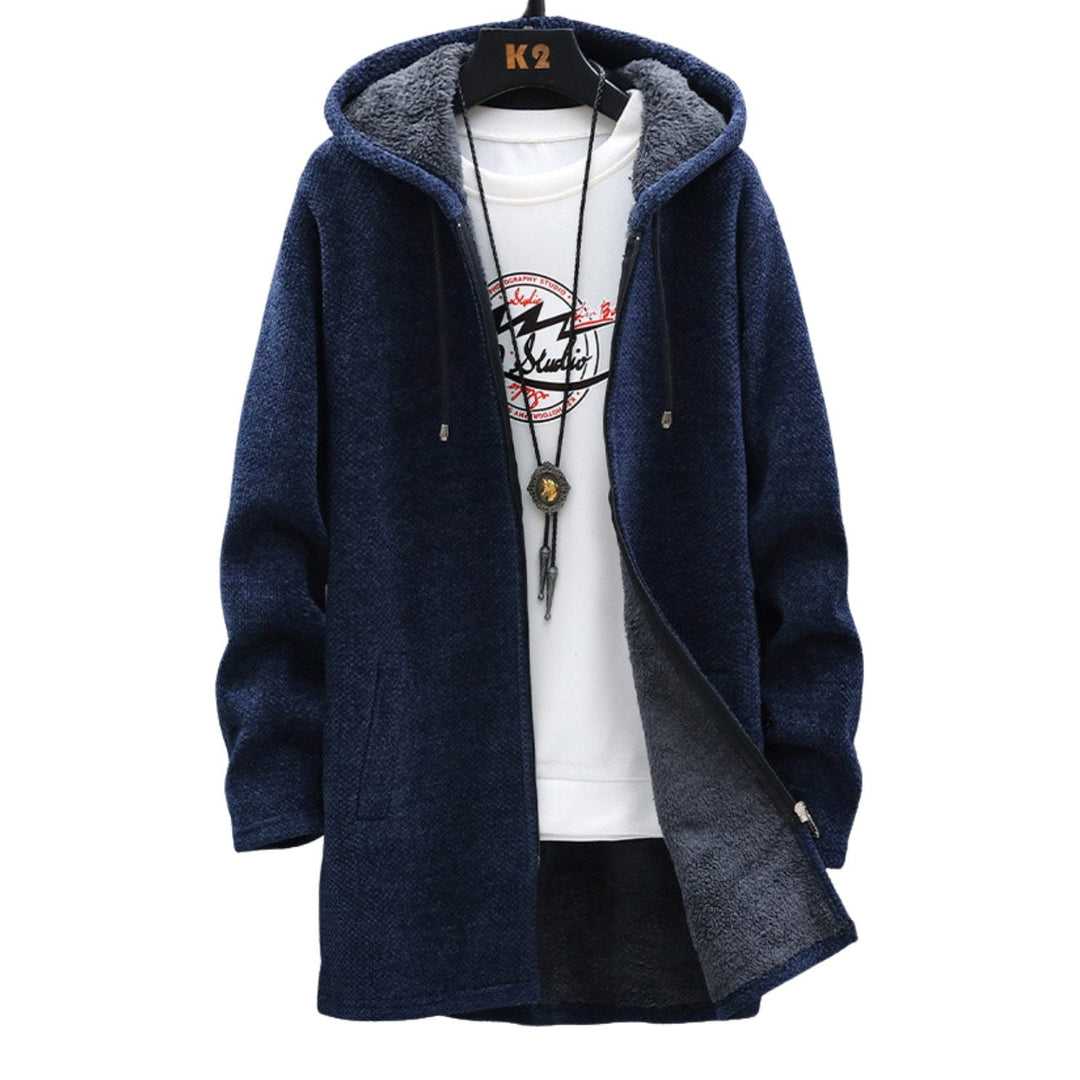 Levi™ | Giacca con Cappuccio Foderata in Pile da Uomo
