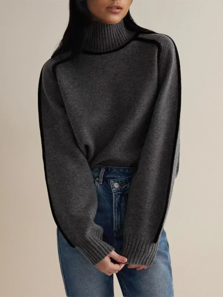 Donna | Maglione Elegante con Collo Alto