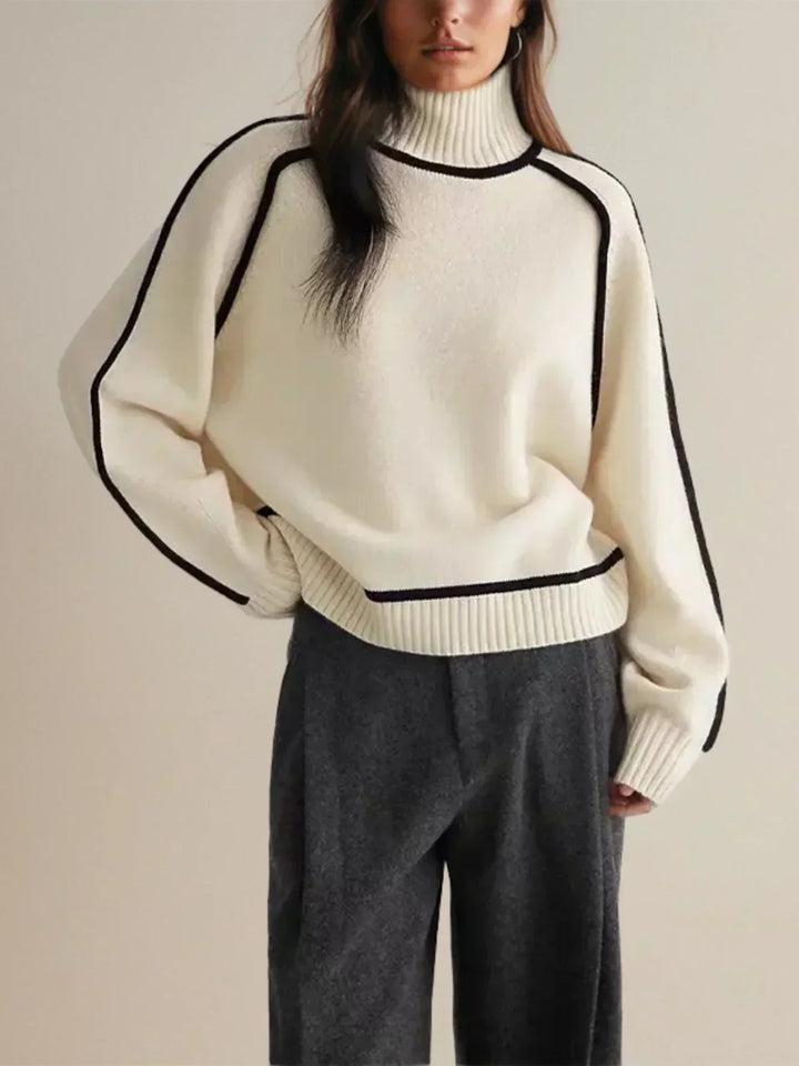Donna | Maglione Elegante con Collo Alto