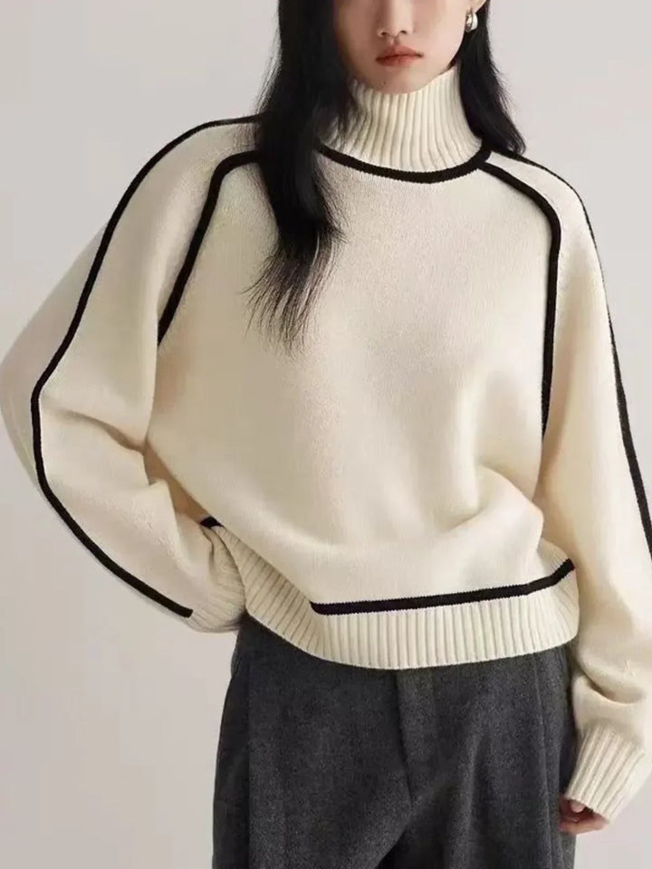 Donna | Maglione Elegante con Collo Alto
