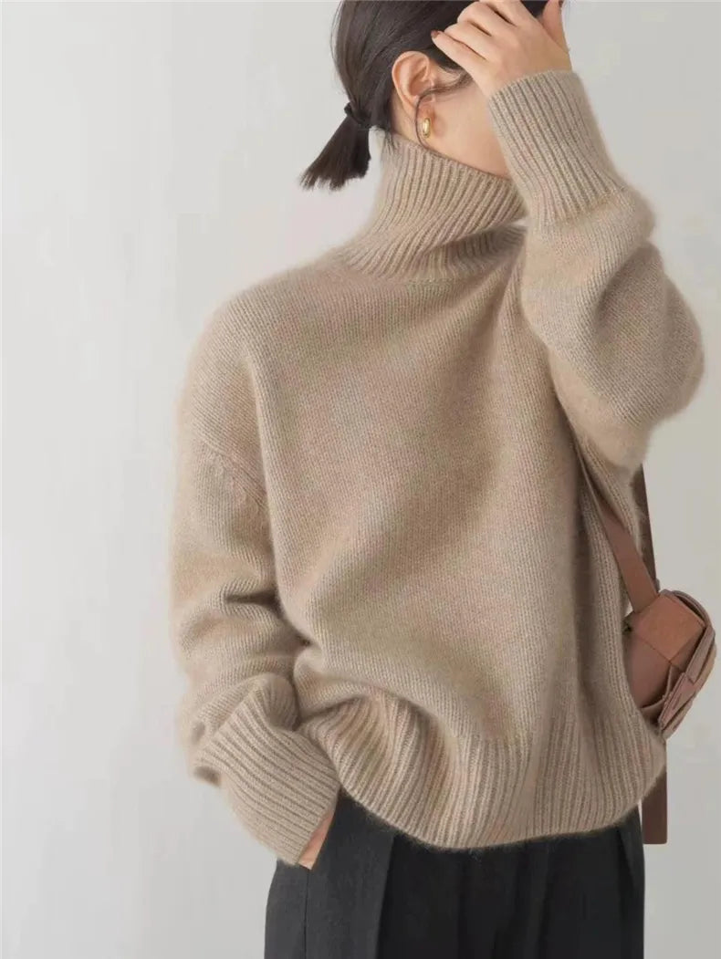 Elena | Maglione in Cashmere a Collo Alto