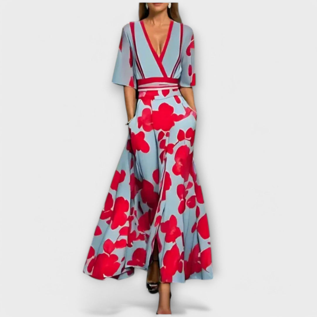 Elise | Elegante abito tubino con fiori
