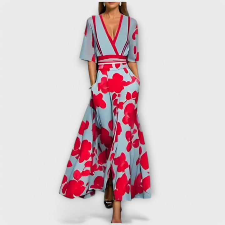 Elise | Elegante abito tubino con fiori