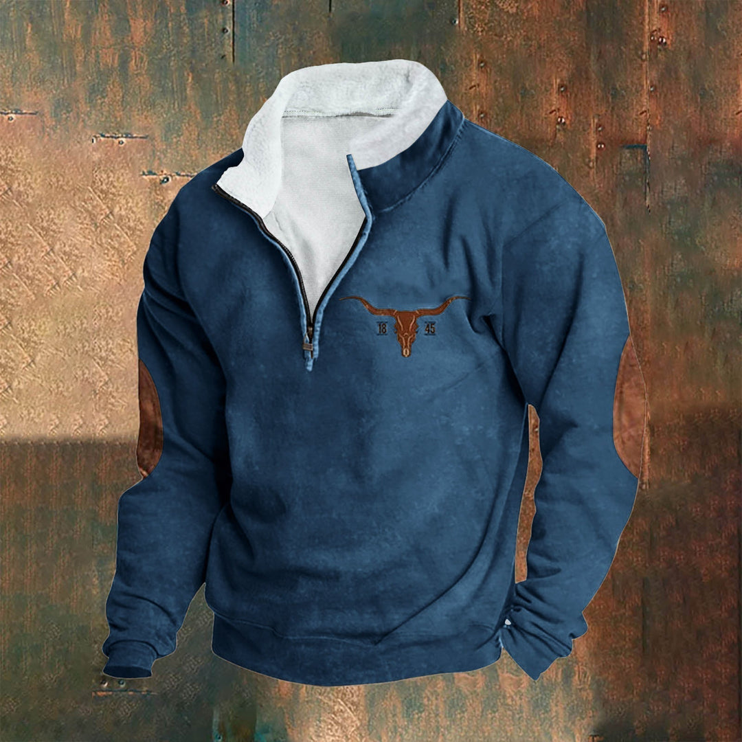 Buffalo | Maglione in pile informale con fodera termica