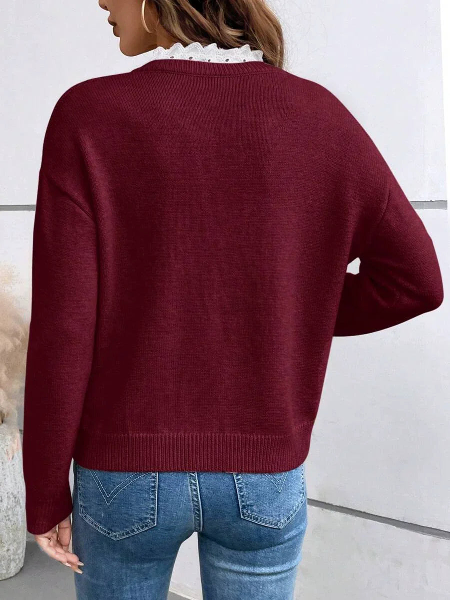 Maria | Blusa Elegante con Colletto Francese
