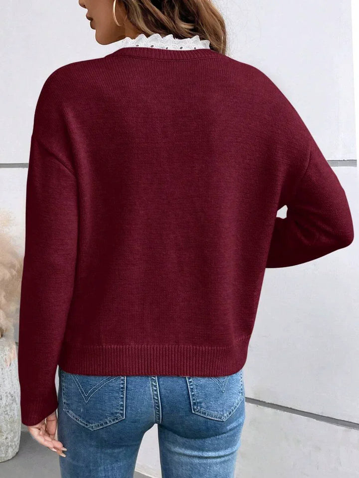 Maria | Blusa Elegante con Colletto Francese