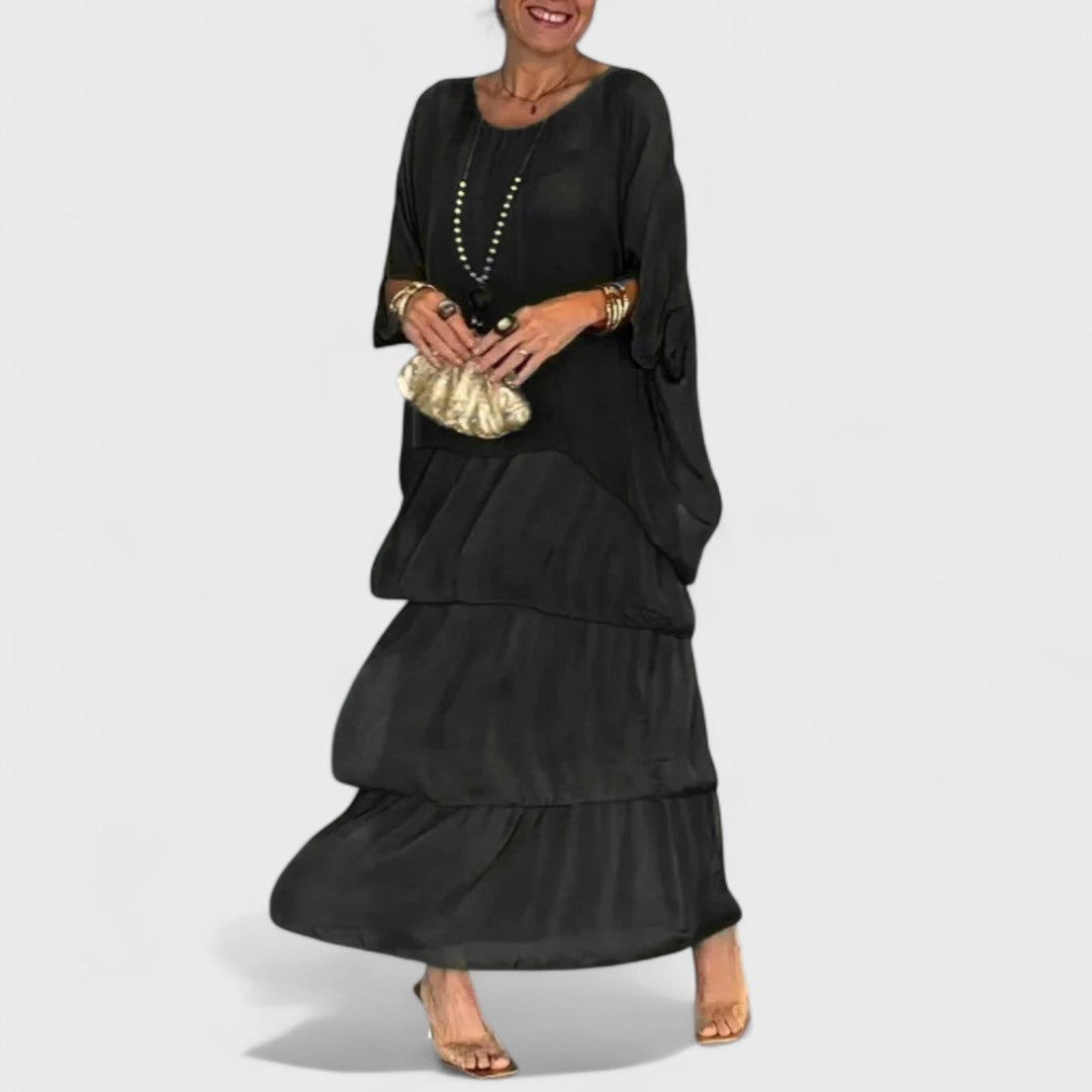 Nora | Elegante abito casual boho in chiffon