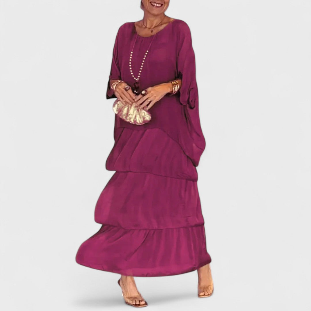 Nora | Elegante abito casual boho in chiffon