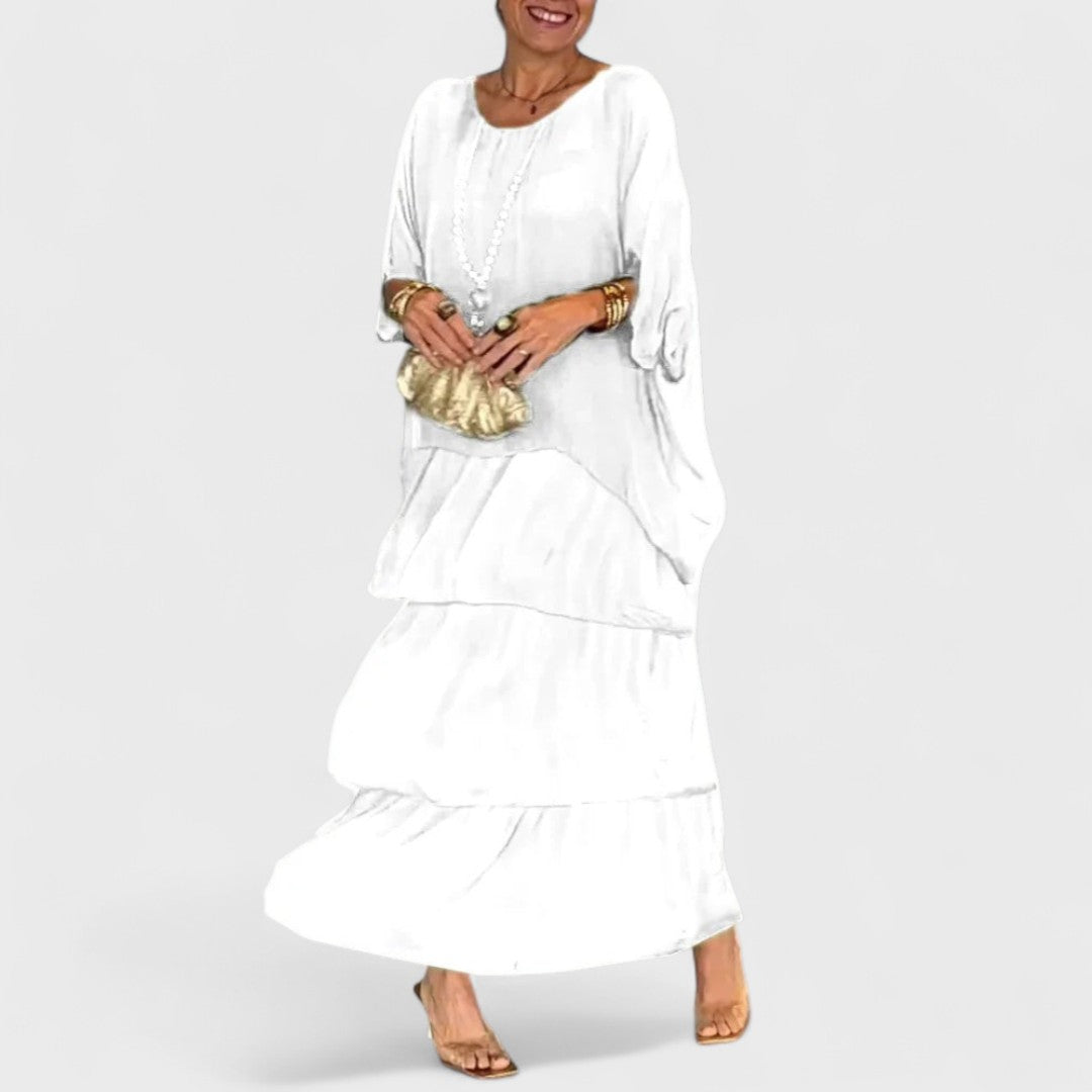 Nora | Elegante abito casual boho in chiffon