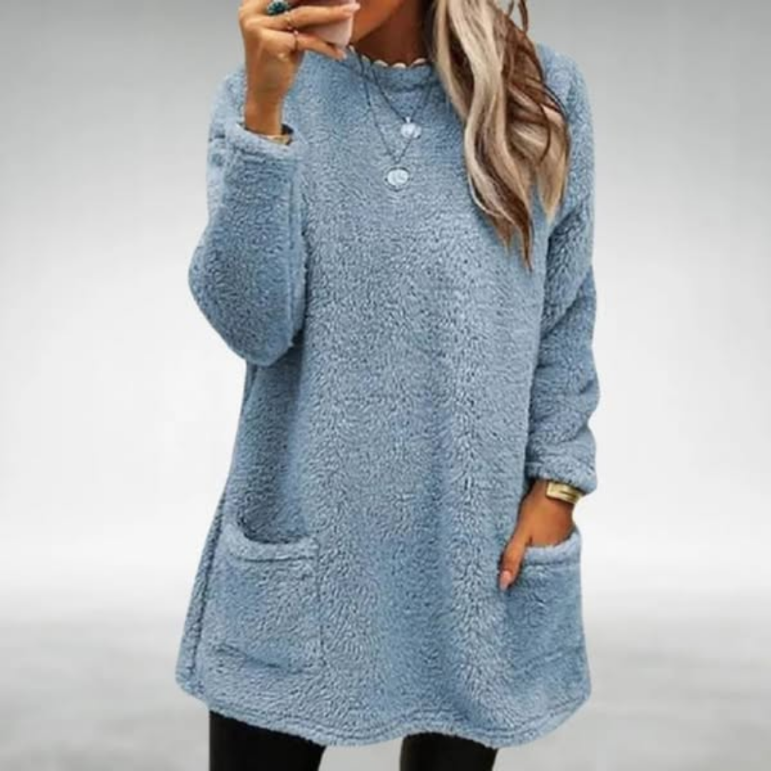 Nora | Maglione in Pile con Tasche