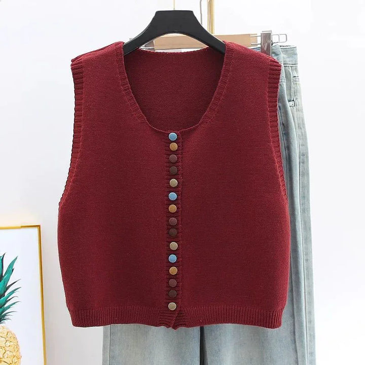 IL MARIBEL | VEST MAGLIA CON BOTTONI COLORATI