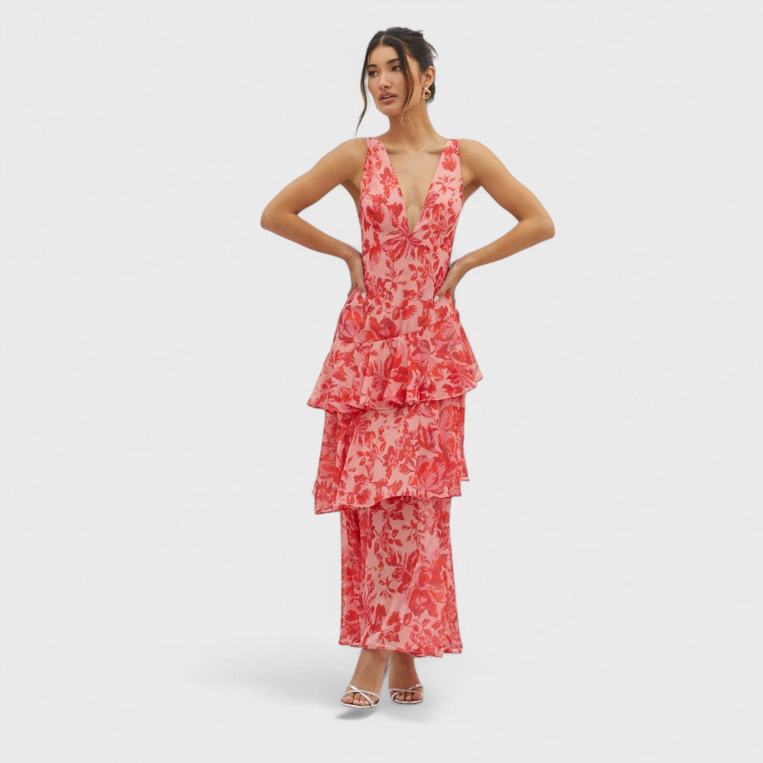 Faye | Fiore Turno Abito Midi