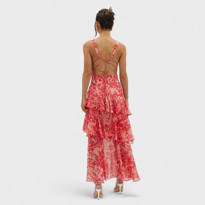 Faye | Fiore Turno Abito Midi