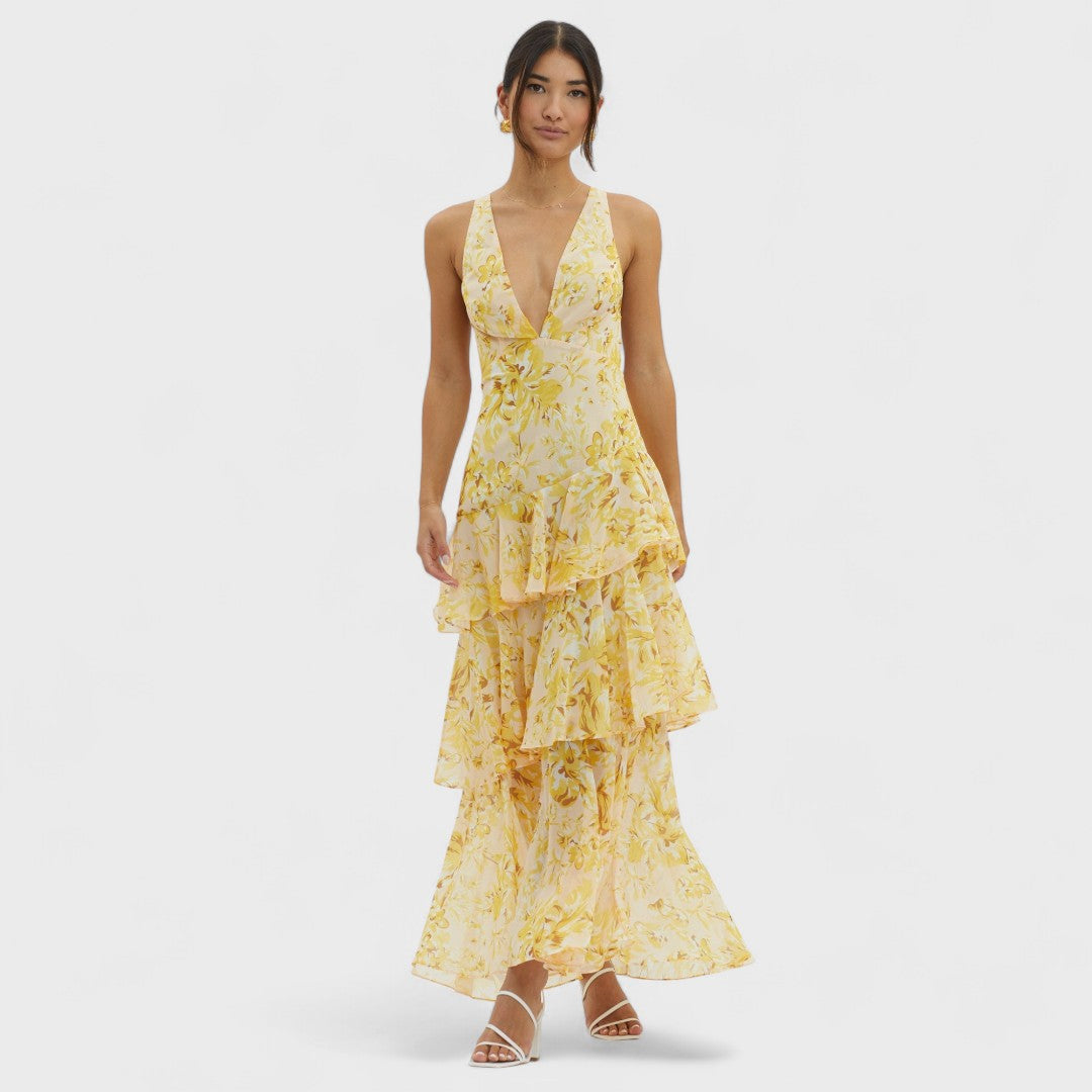 Faye | Fiore Turno Abito Midi