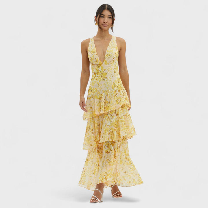Faye | Fiore Turno Abito Midi