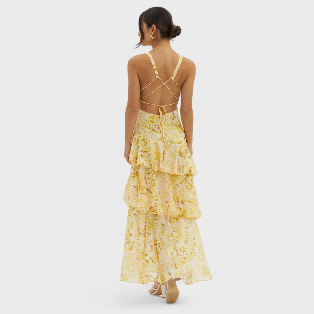 Faye | Fiore Turno Abito Midi
