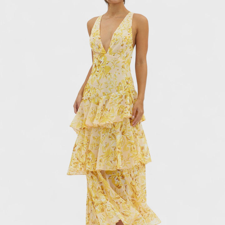 Faye | Fiore Turno Abito Midi
