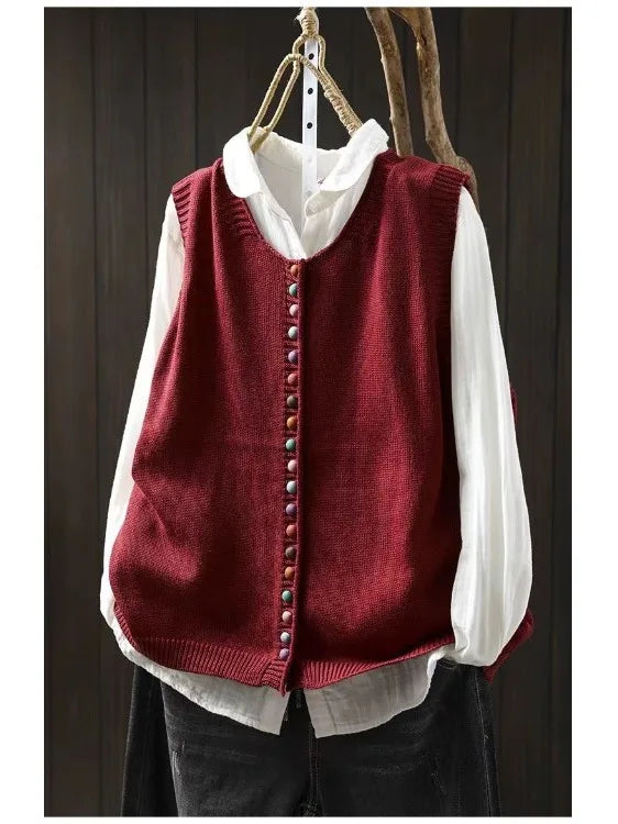 LA ROSALIE | GILET IN MAGLIA
