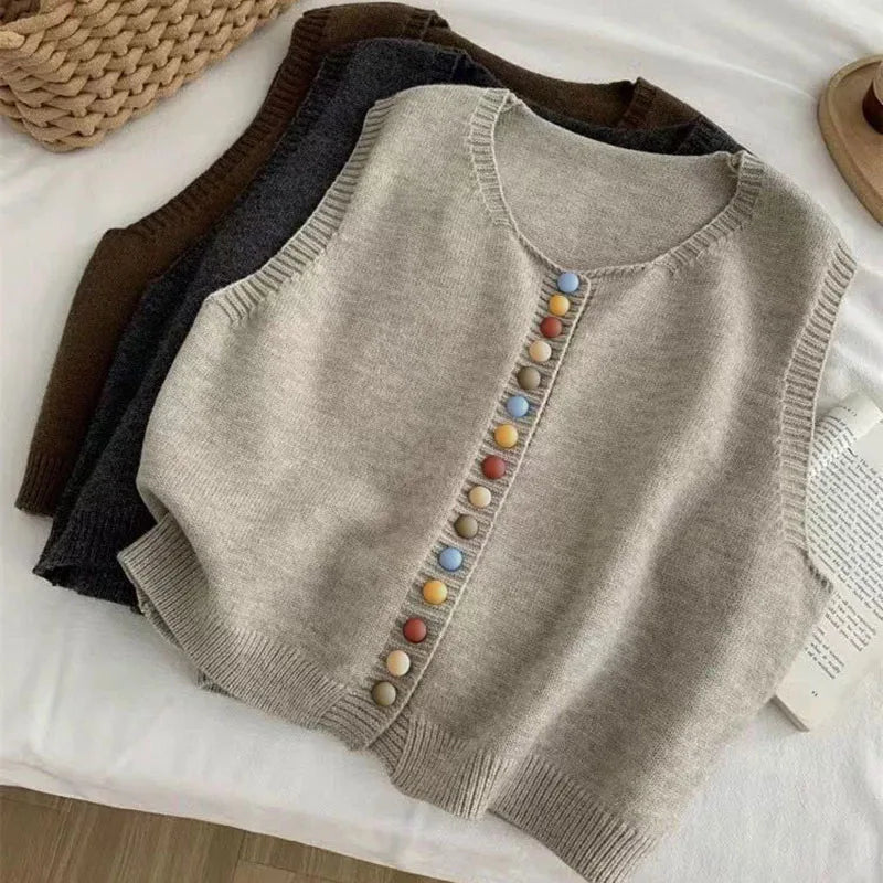 IL MARIBEL | VEST MAGLIA CON BOTTONI COLORATI