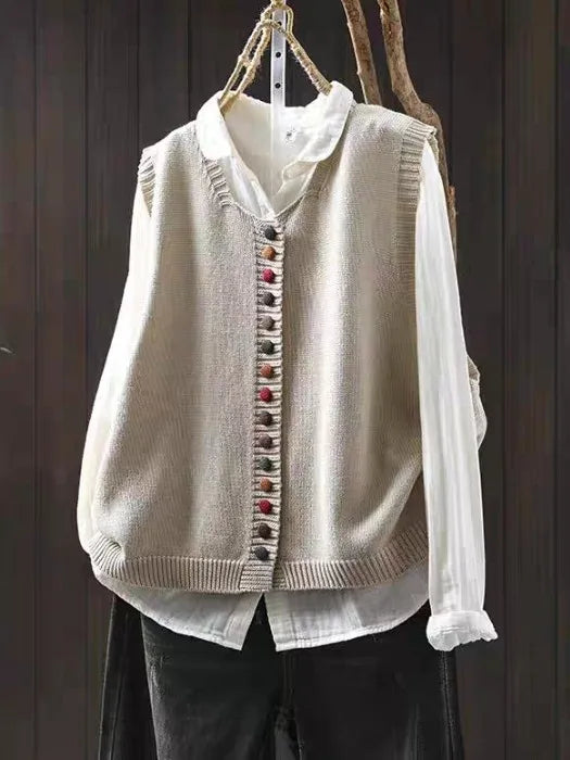 LA ROSALIE | GILET IN MAGLIA