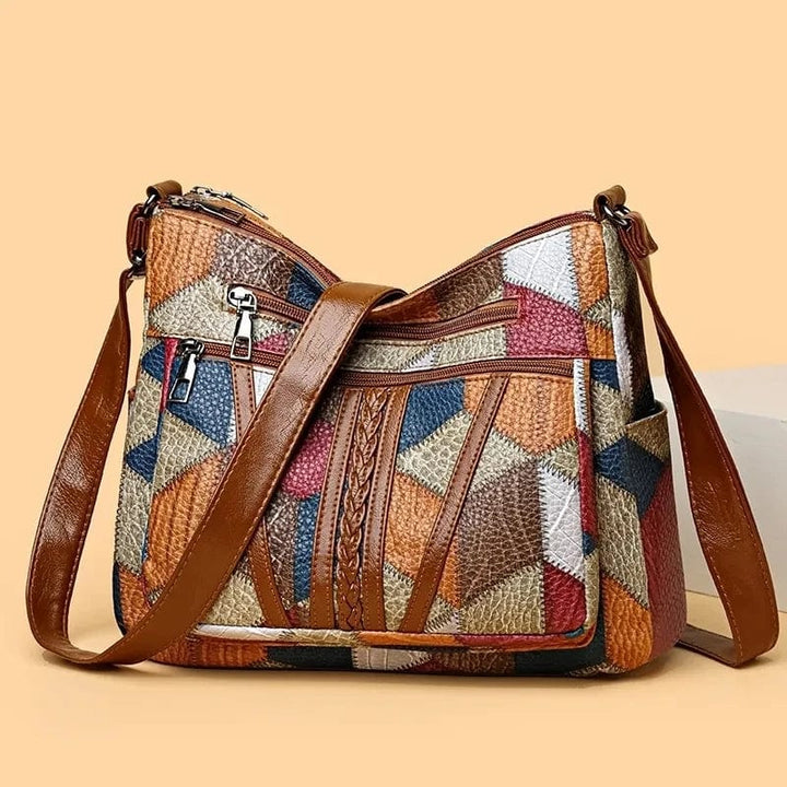 Felice | Borsa a Tracolla in Pelle Patchwork