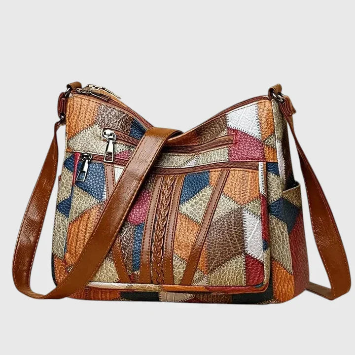 Maya | Borsa a Spalla Unica con Dettagli in Patchwork