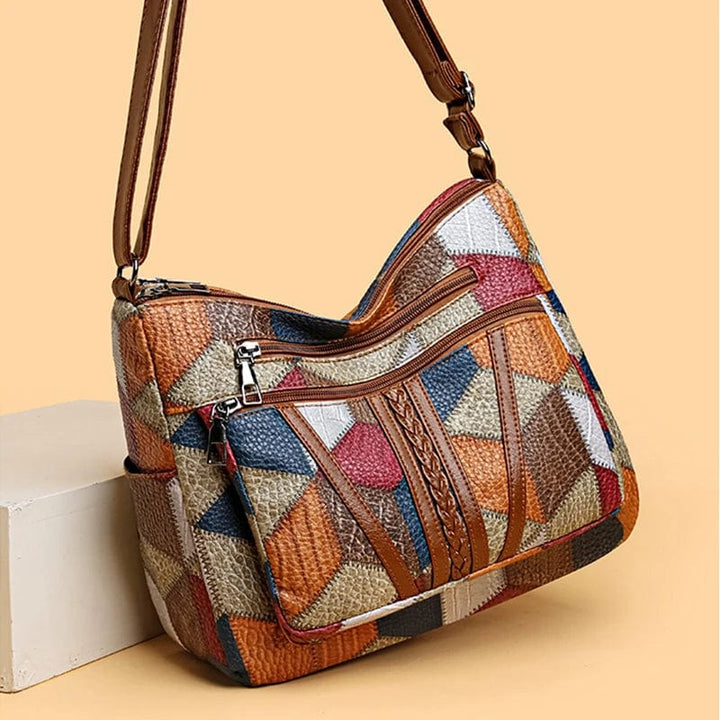 Felice | Borsa a Tracolla in Pelle Patchwork