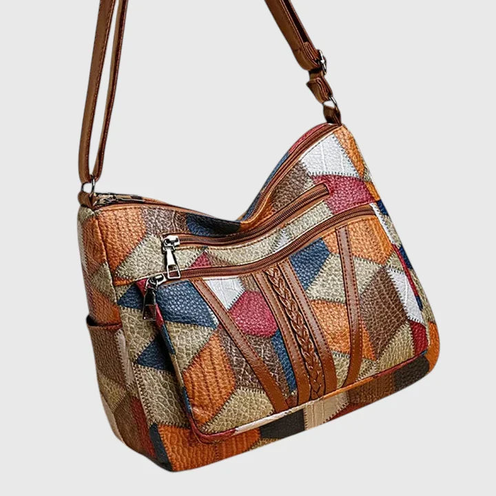 Maya | Borsa a Spalla Unica con Dettagli in Patchwork