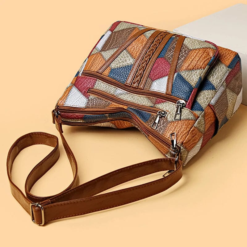 Felice | Borsa a Tracolla in Pelle Patchwork
