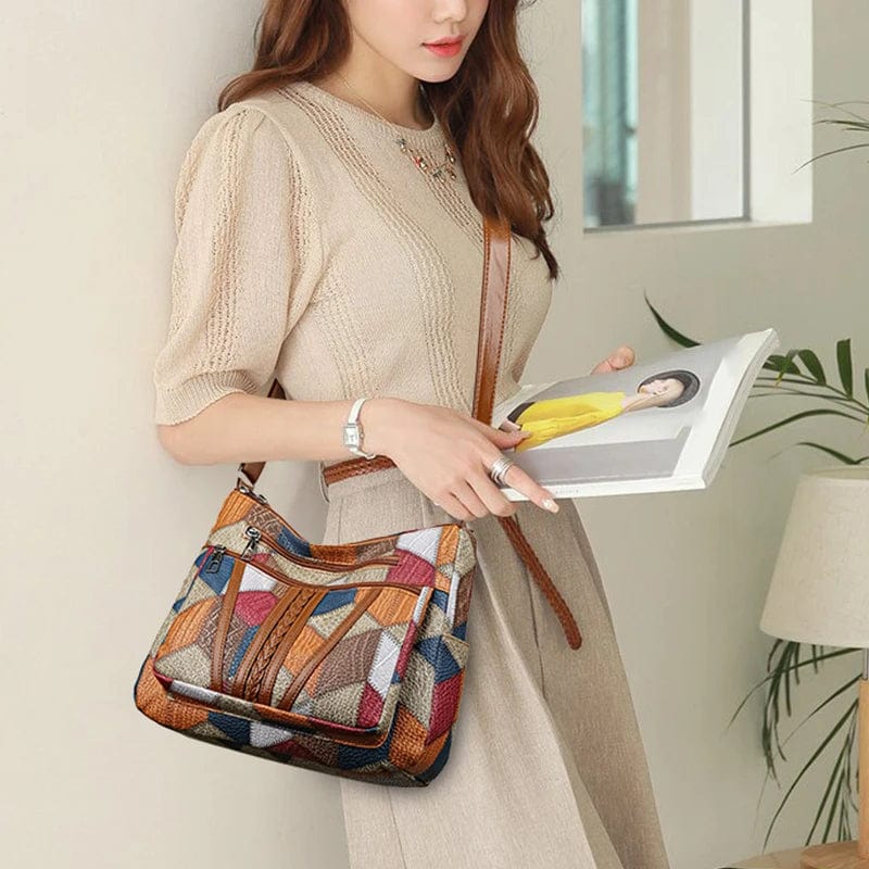 Felice | Borsa a Tracolla in Pelle Patchwork