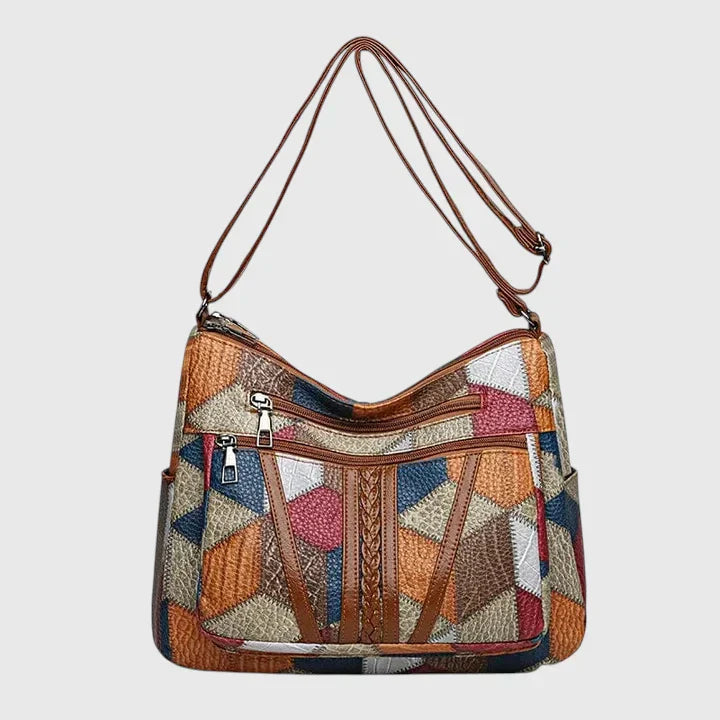 Maya | Borsa a Spalla Unica con Dettagli in Patchwork