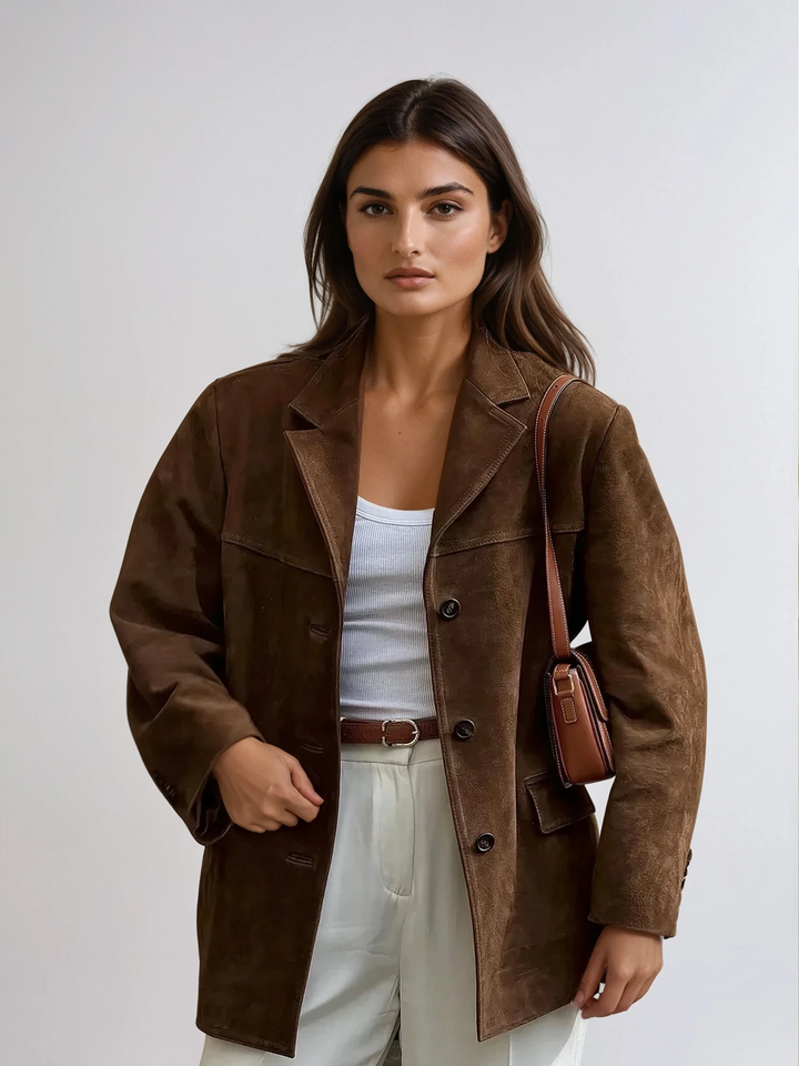 FIORA - Giacca Blazer in Camoscio
