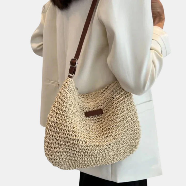 Selma | Borsa a Spalla Relax con Trama Naturale