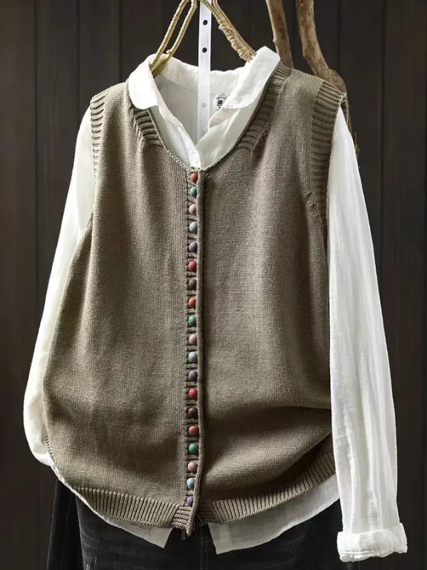 LA ROSALIE | GILET IN MAGLIA