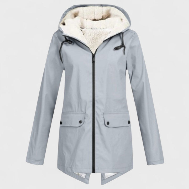 Astrid - Parka antipioggia foderato in pile