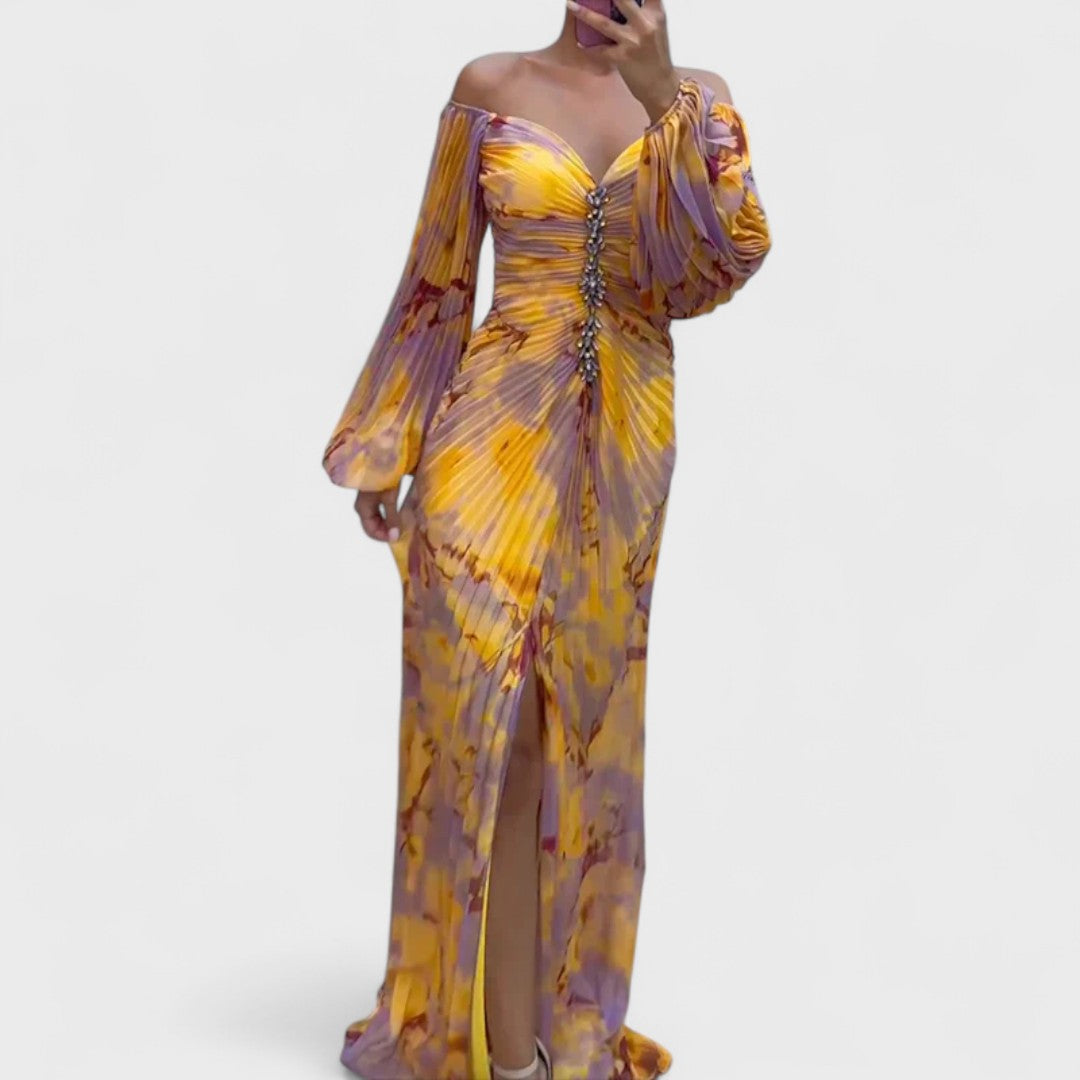 Kristine | Abito elegante con scollo a V