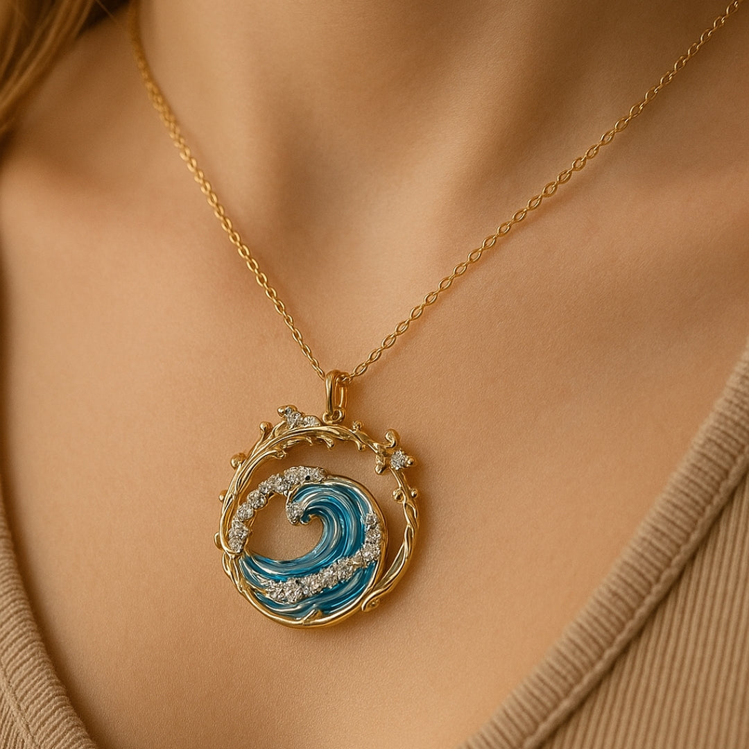 Collana Elegante dei Giuramenti del Mare – Sottolinea il tuo amore per l'oceano