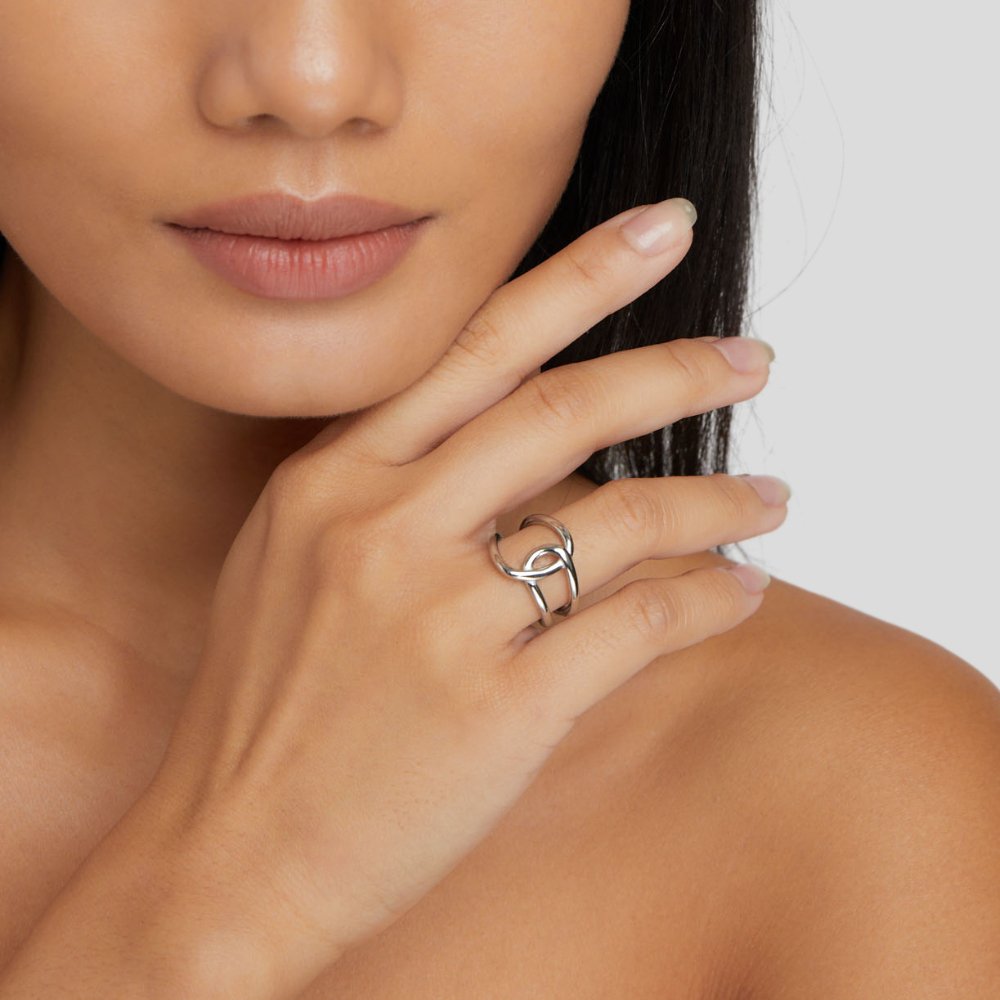 Anello Celeste in Argento Splendente