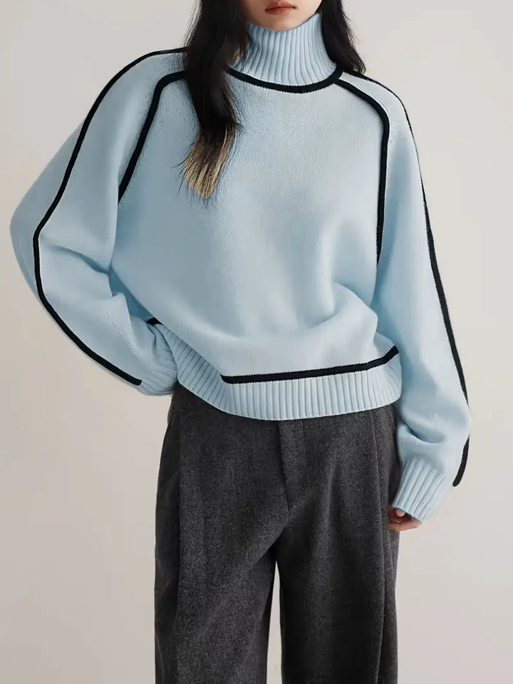 Donna | Maglione Elegante con Collo Alto
