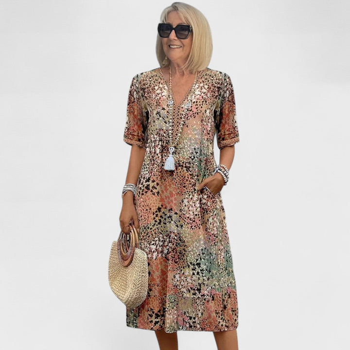 Colette | Abito midi vibrante