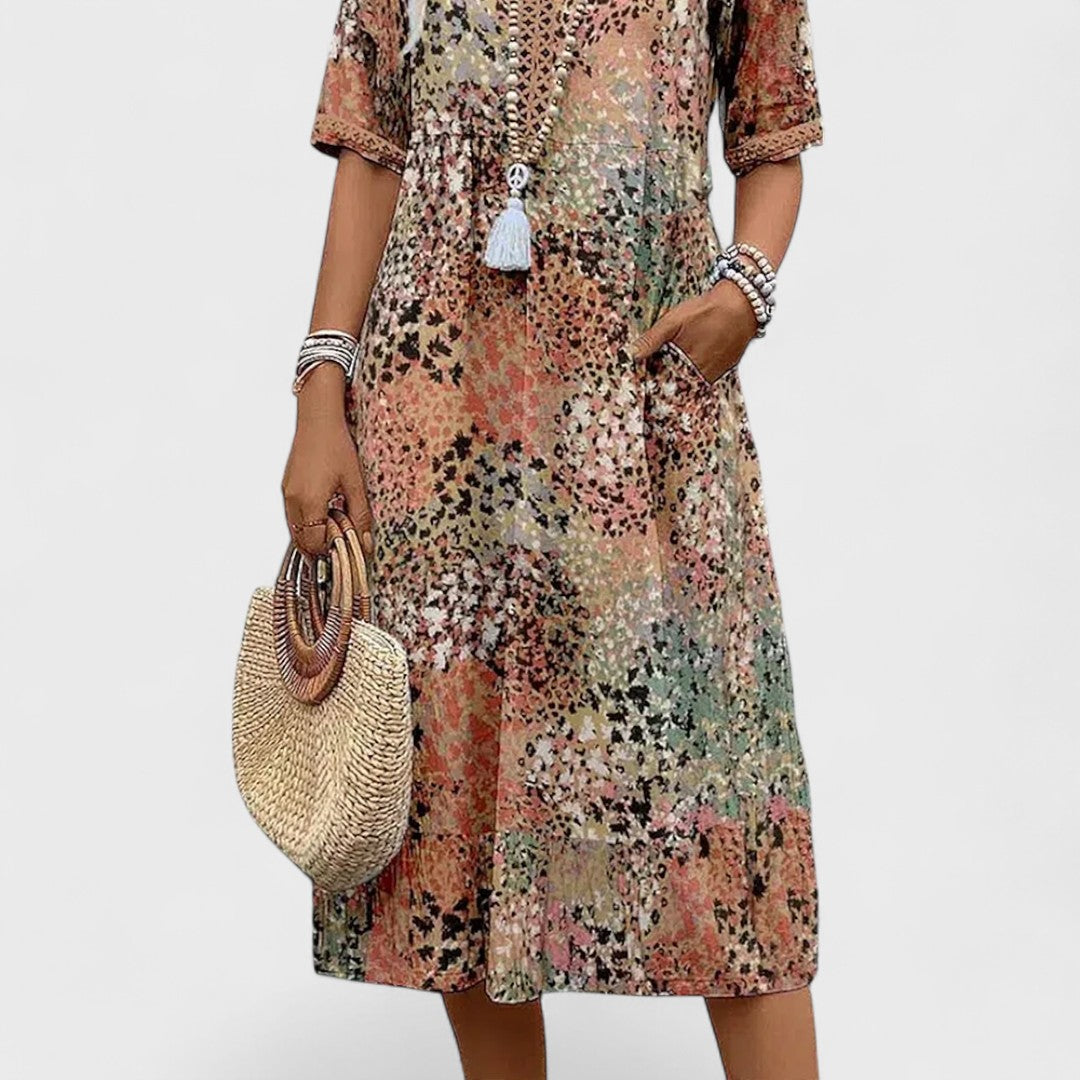 Colette | Abito midi vibrante