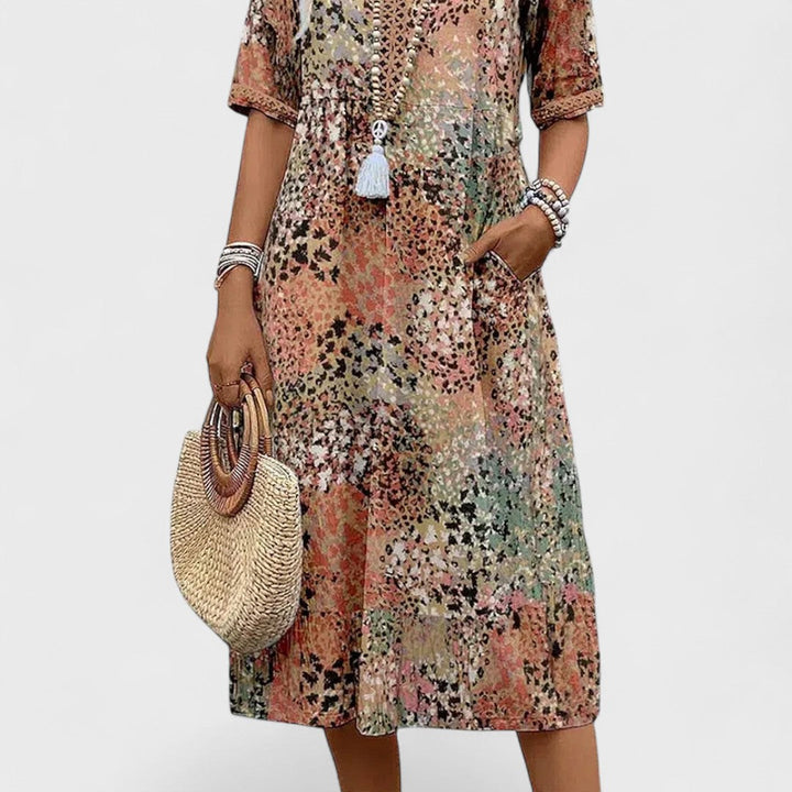 Colette | Abito midi vibrante