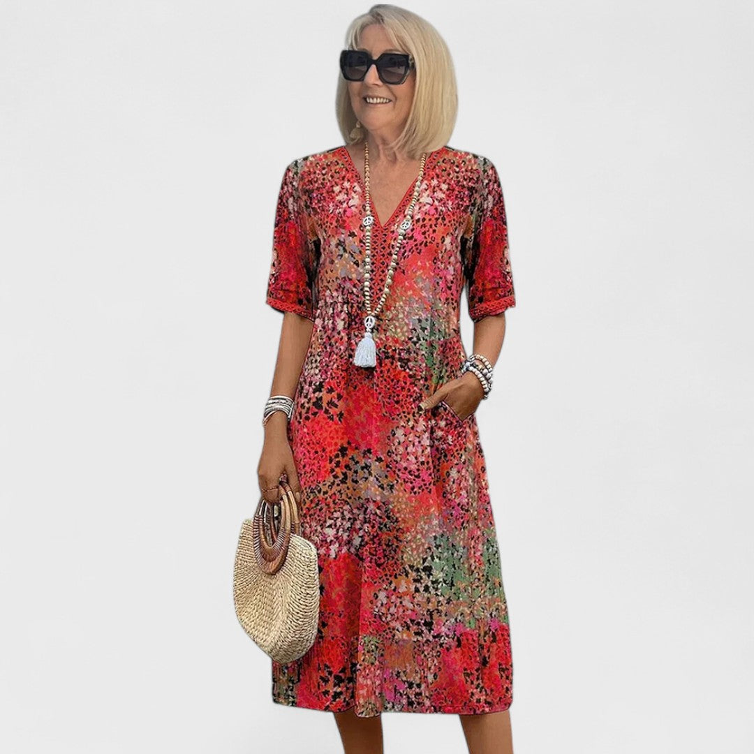 Colette | Abito midi vibrante