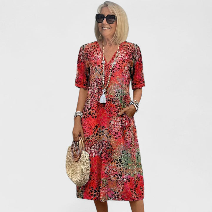 Colette | Abito midi vibrante